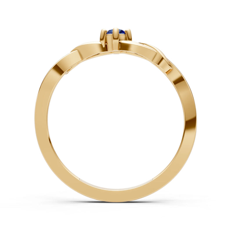Dainty Celtic-Inspired Interwoven Ring