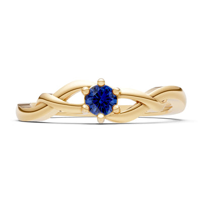 Dainty Celtic-Inspired Interwoven Ring