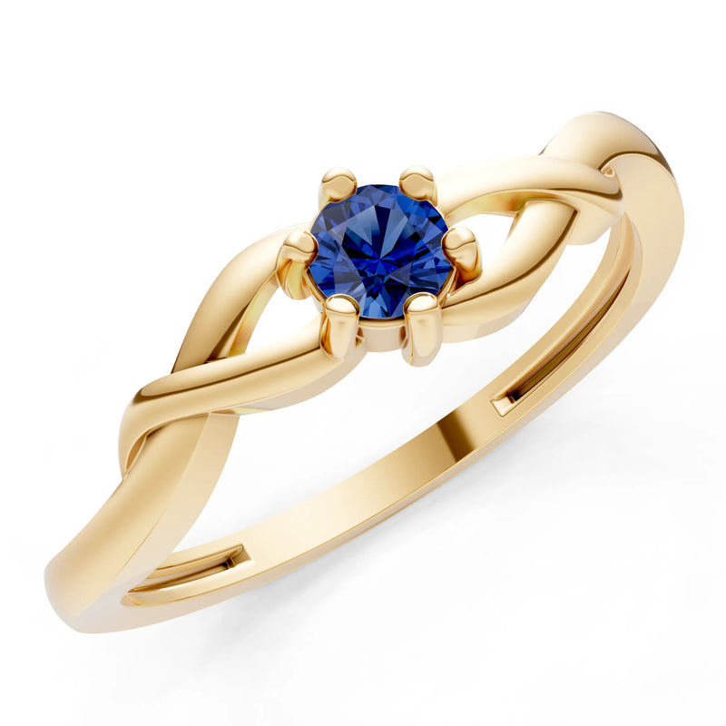 Dainty Celtic-Inspired Interwoven Ring