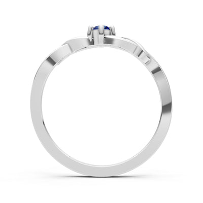 Dainty Celtic-Inspired Interwoven Ring