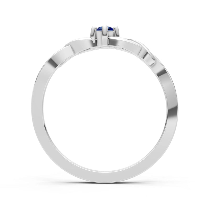 Dainty Celtic-Inspired Interwoven Ring