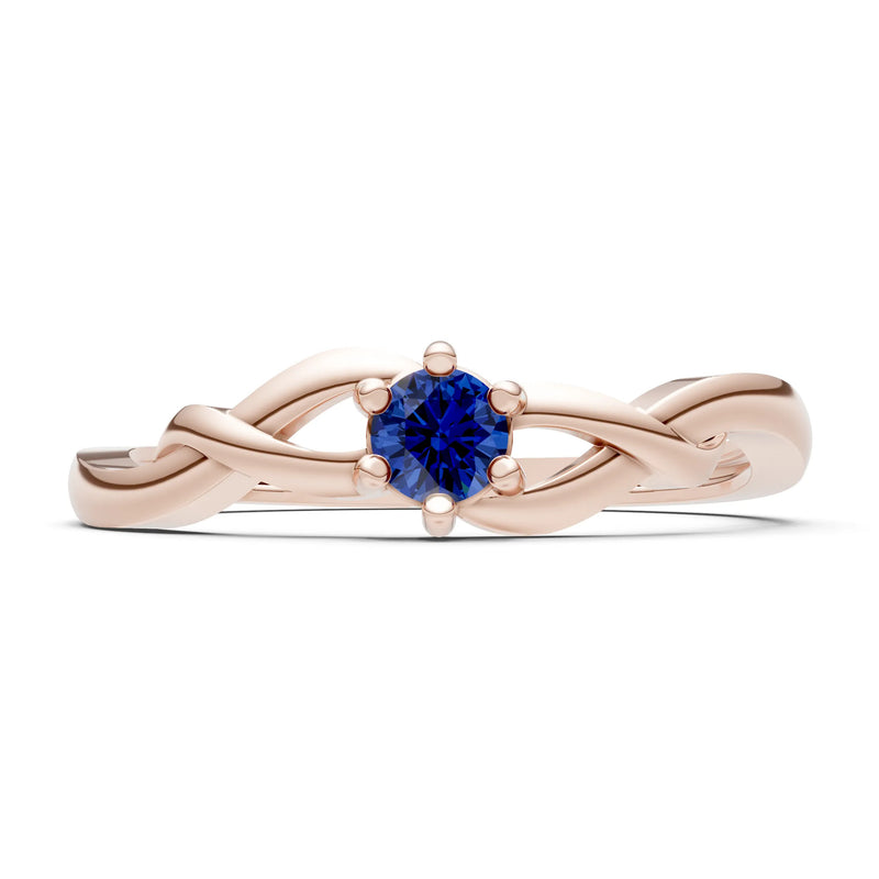 Dainty Celtic-Inspired Interwoven Ring