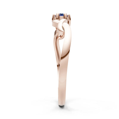 Dainty Celtic-Inspired Interwoven Ring