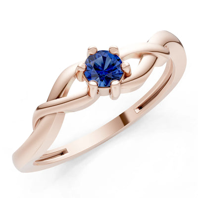 Dainty Celtic-Inspired Interwoven Ring
