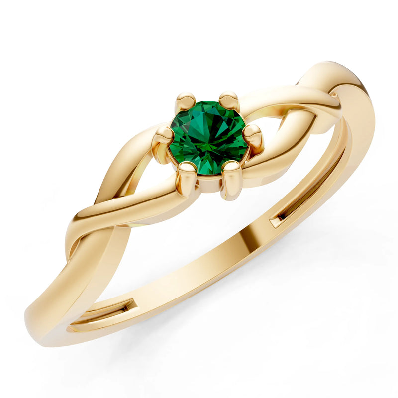 Dainty Celtic-Inspired Interwoven Ring