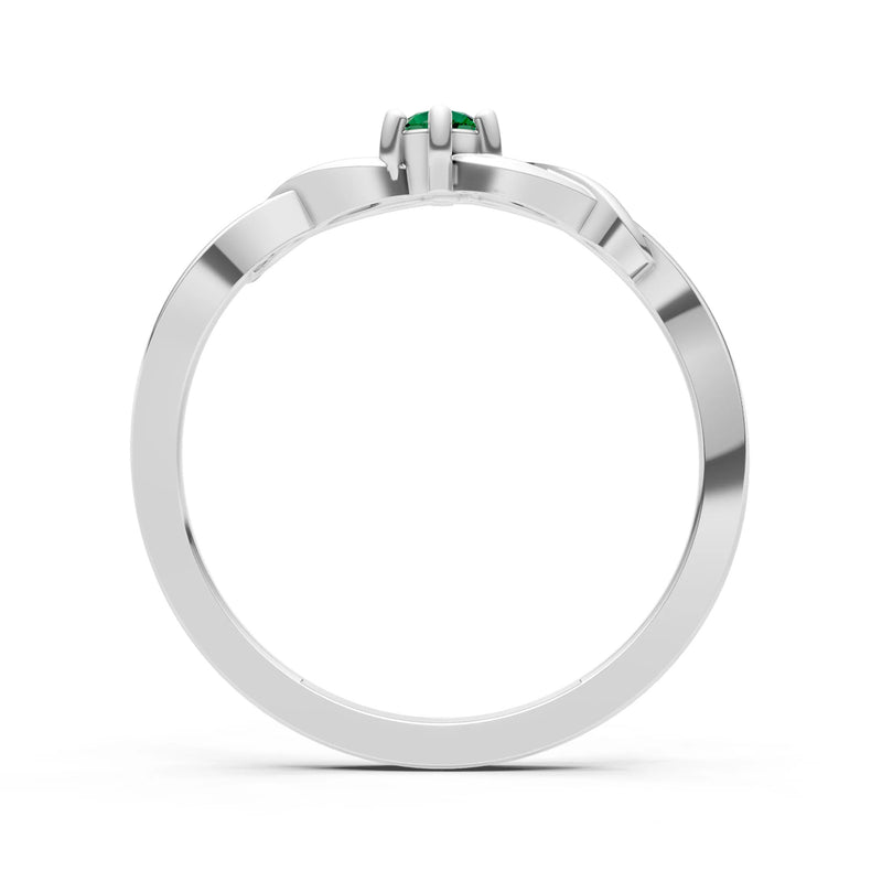 Dainty Celtic-Inspired Interwoven Ring