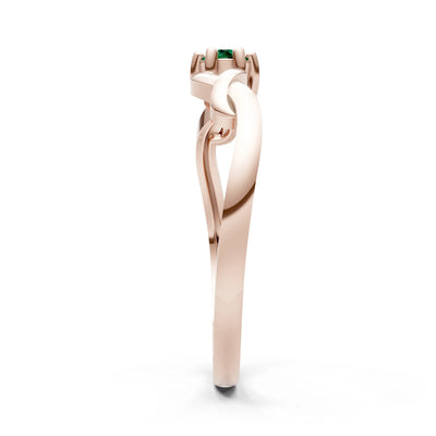 Dainty Celtic-Inspired Interwoven Ring