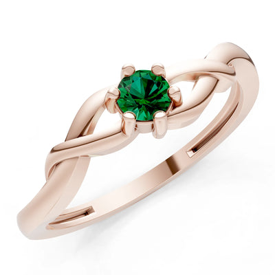 Dainty Celtic-Inspired Interwoven Ring