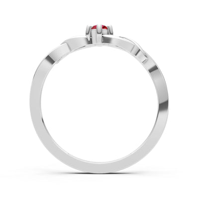 Dainty Celtic-Inspired Interwoven Ring