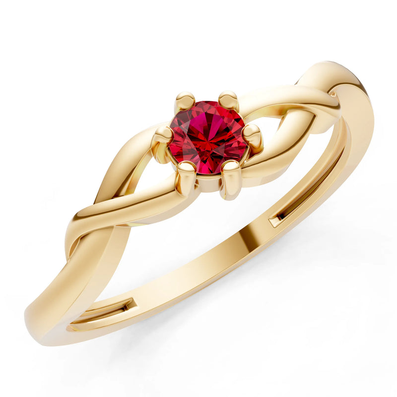 Dainty Celtic-Inspired Interwoven Ring