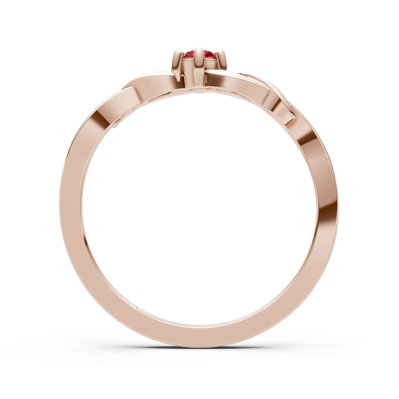 Dainty Celtic-Inspired Interwoven Ring
