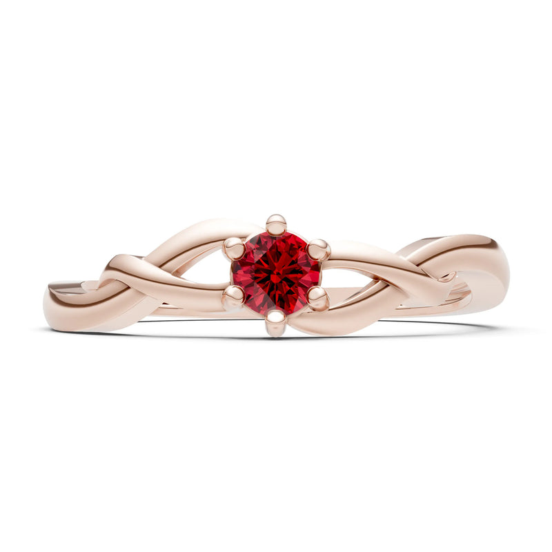 Dainty Celtic-Inspired Interwoven Ring