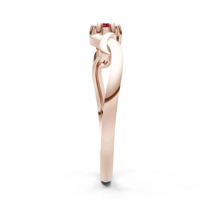 Dainty Celtic-Inspired Interwoven Ring