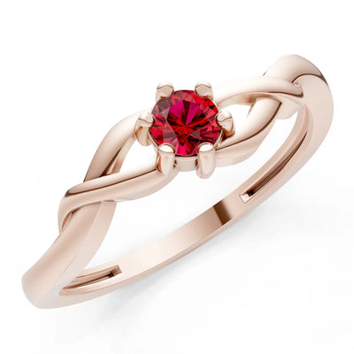 Dainty Celtic-Inspired Interwoven Ring