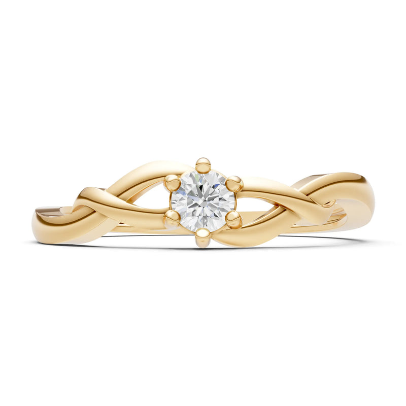 Dainty Celtic-Inspired Interwoven Ring