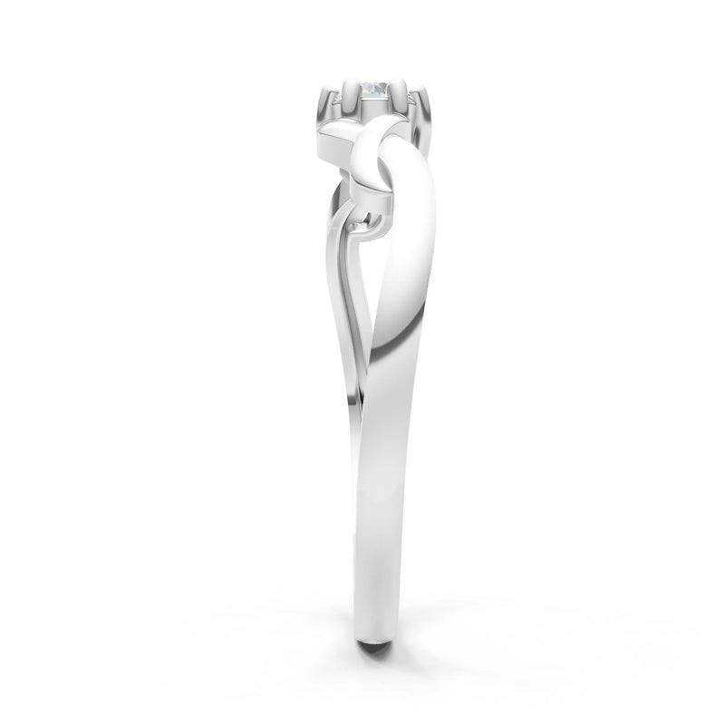 Dainty Celtic-Inspired Interwoven Ring
