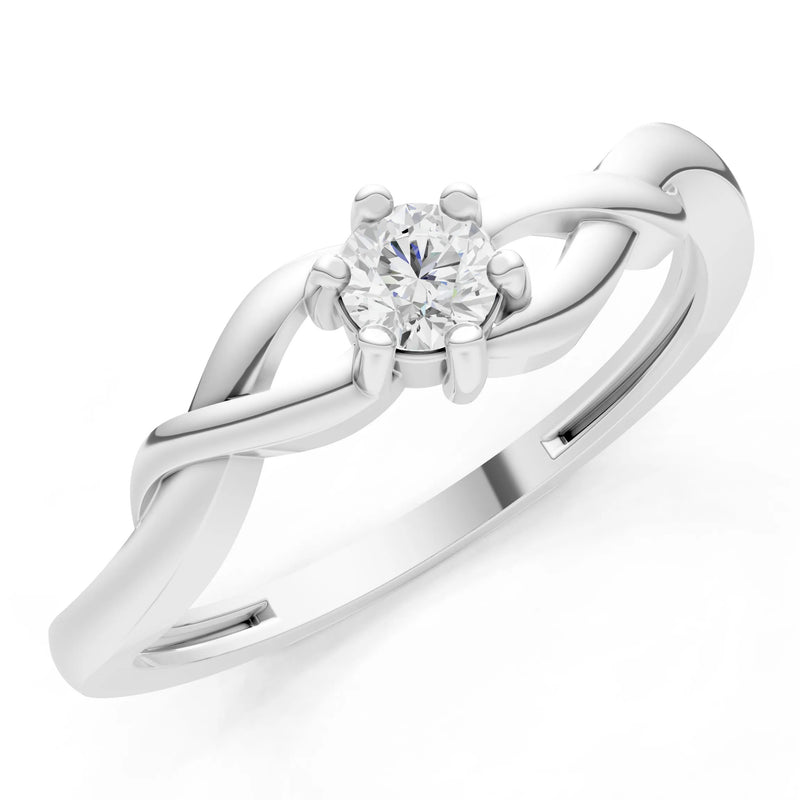 Dainty Celtic-Inspired Interwoven Ring