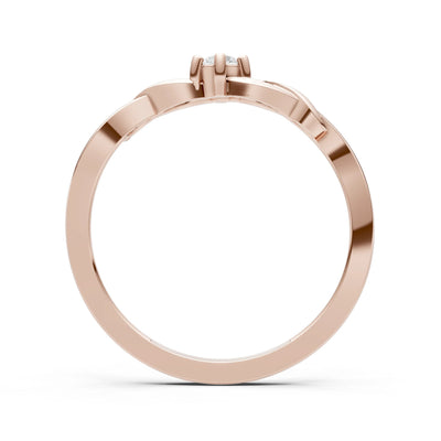 Dainty Celtic-Inspired Interwoven Ring