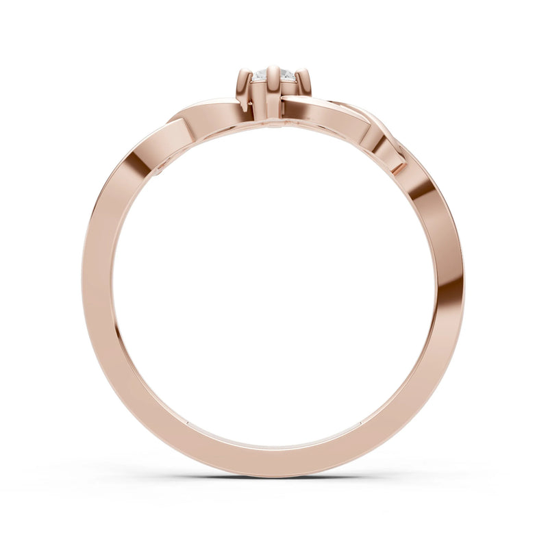 Dainty Celtic-Inspired Interwoven Ring