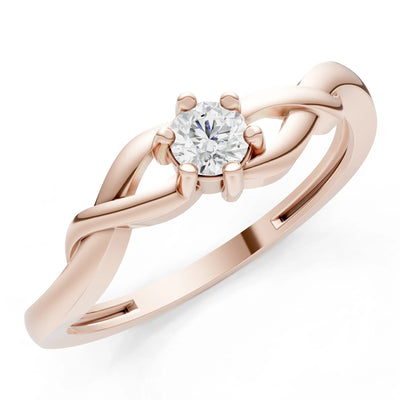 Dainty Celtic-Inspired Interwoven Ring
