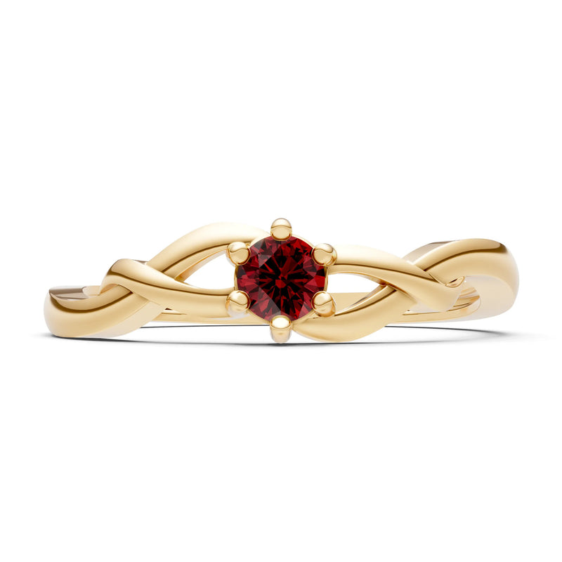 Dainty Celtic-Inspired Interwoven Ring