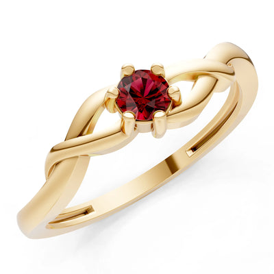 Dainty Celtic-Inspired Interwoven Ring