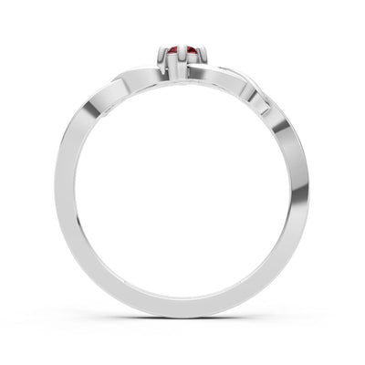 Dainty Celtic-Inspired Interwoven Ring