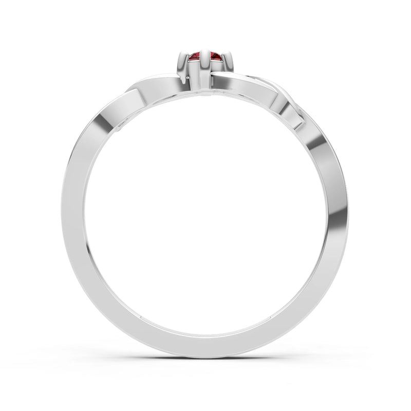 Dainty Celtic-Inspired Interwoven Ring