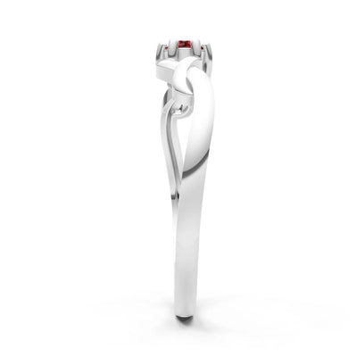 Dainty Celtic-Inspired Interwoven Ring