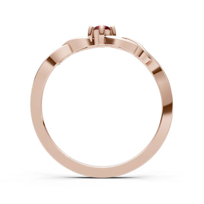 Dainty Celtic-Inspired Interwoven Ring