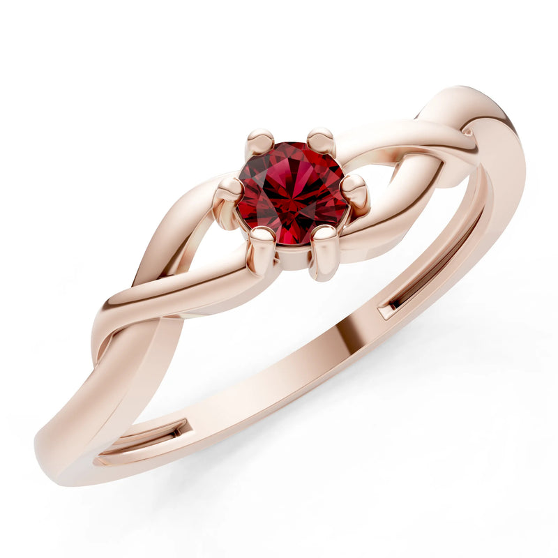 Dainty Celtic-Inspired Interwoven Ring