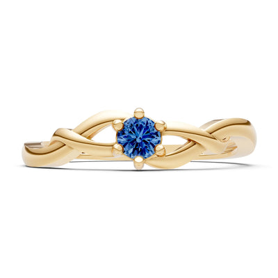 Dainty Celtic-Inspired Interwoven Ring