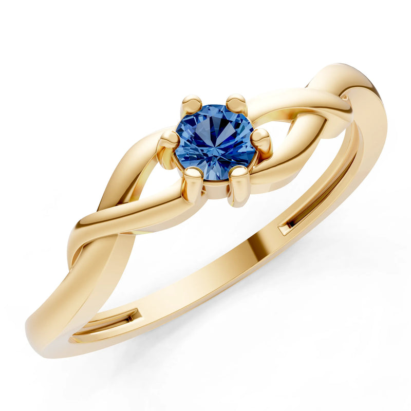 Dainty Celtic-Inspired Interwoven Ring