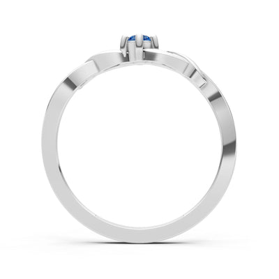Dainty Celtic-Inspired Interwoven Ring