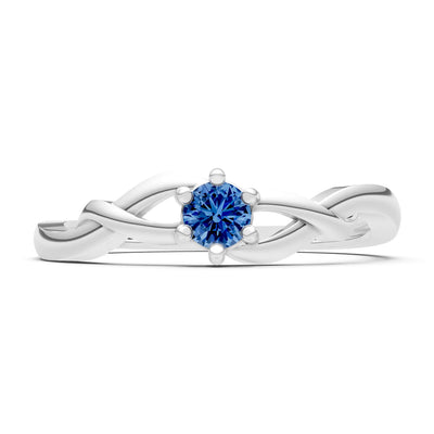 Dainty Celtic-Inspired Interwoven Ring