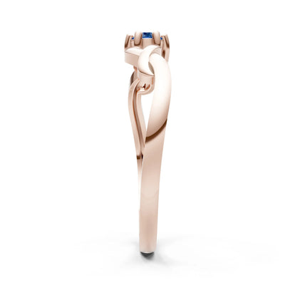 Dainty Celtic-Inspired Interwoven Ring