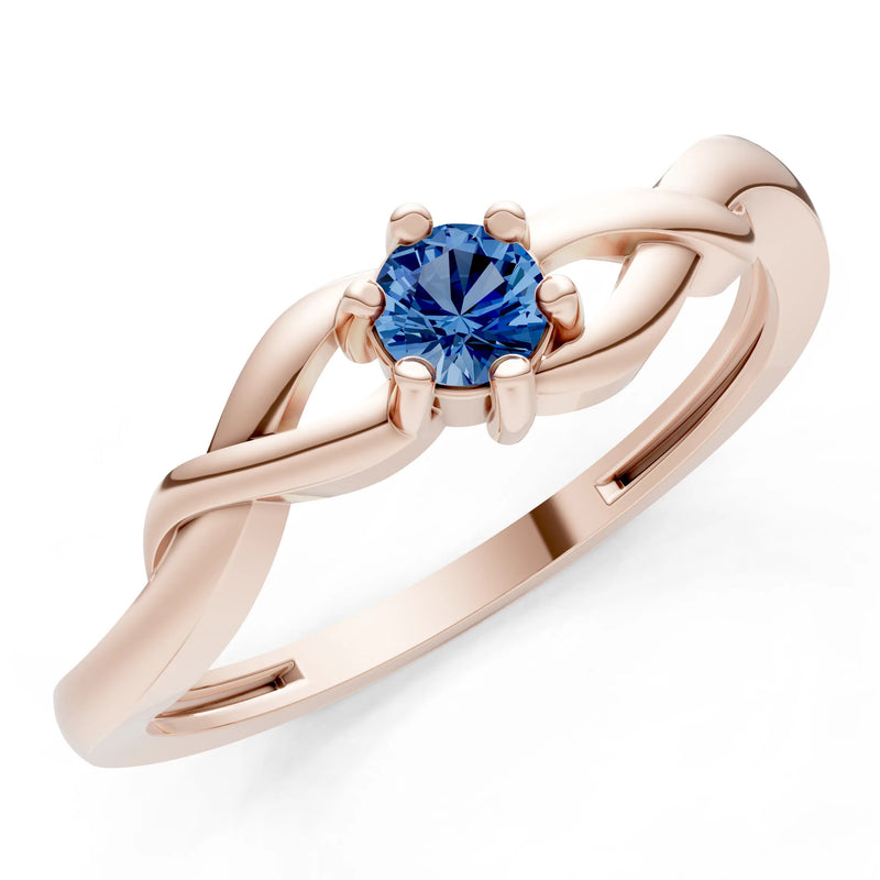 Dainty Celtic-Inspired Interwoven Ring