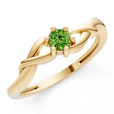 Dainty Celtic-Inspired Interwoven Ring