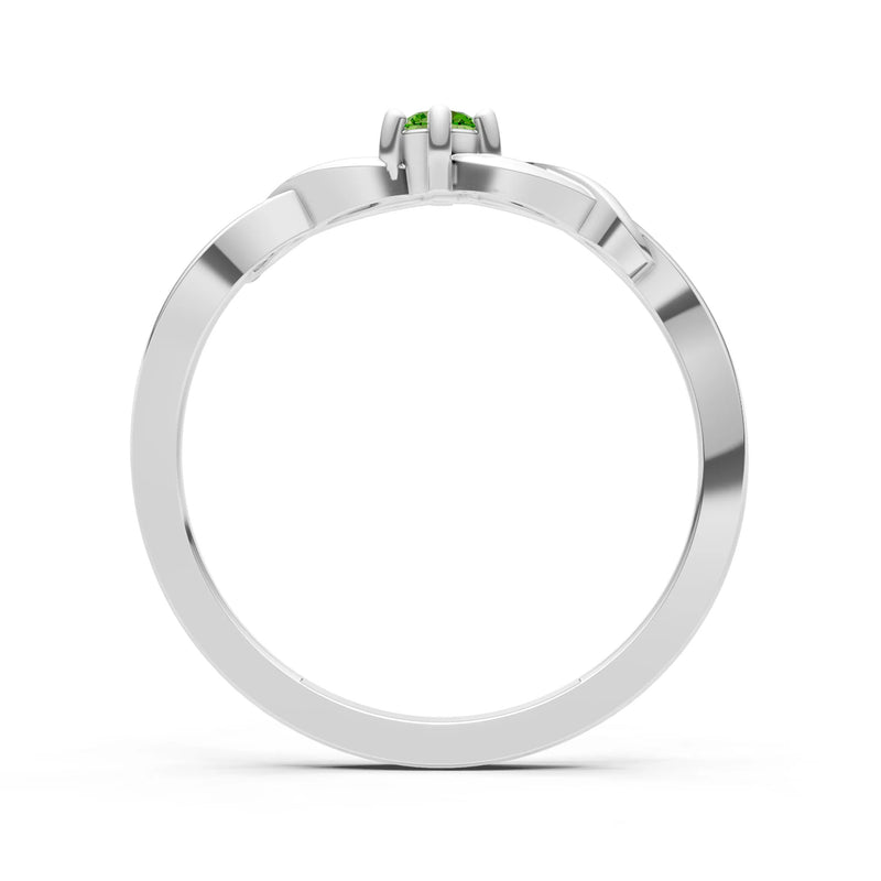 Dainty Celtic-Inspired Interwoven Ring