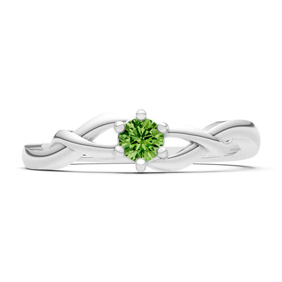 Dainty Celtic-Inspired Interwoven Ring