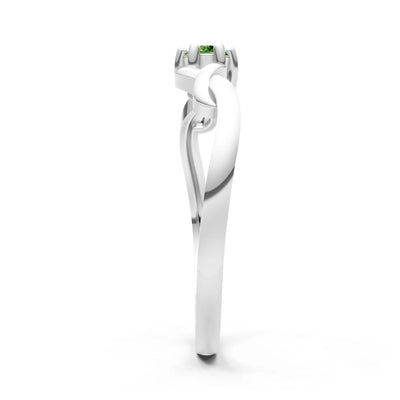 Dainty Celtic-Inspired Interwoven Ring