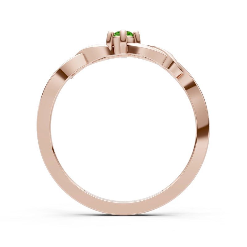 Dainty Celtic-Inspired Interwoven Ring