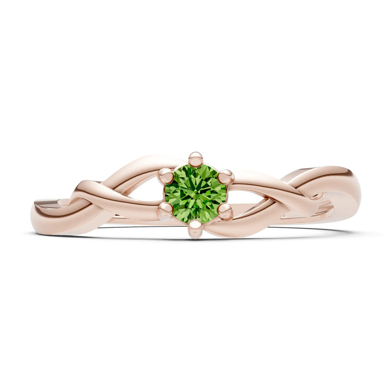 Dainty Celtic-Inspired Interwoven Ring