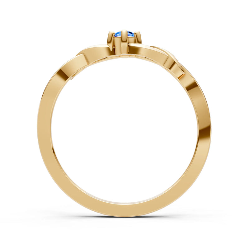 Dainty Celtic-Inspired Interwoven Ring