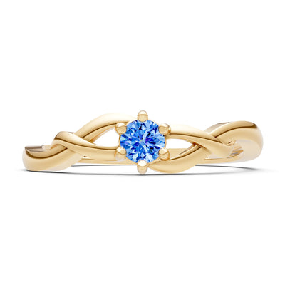 Dainty Celtic-Inspired Interwoven Ring