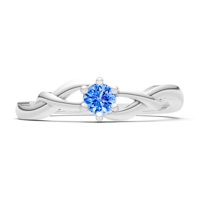 Dainty Celtic-Inspired Interwoven Ring