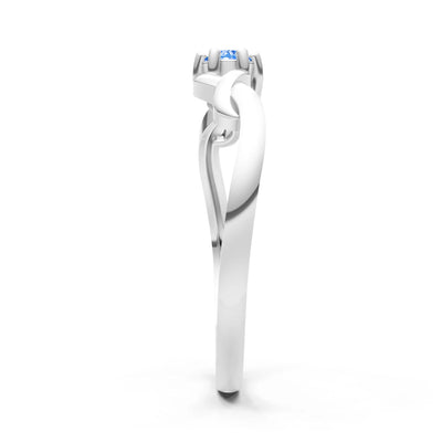 Dainty Celtic-Inspired Interwoven Ring