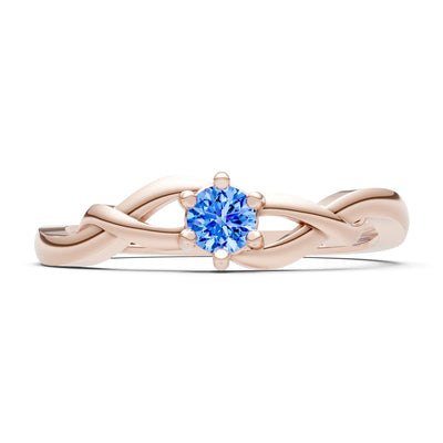 Dainty Celtic-Inspired Interwoven Ring