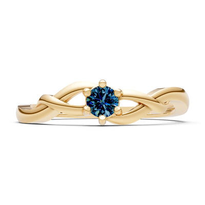 Dainty Celtic-Inspired Interwoven Ring