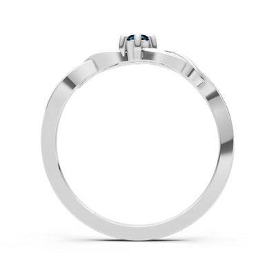 Dainty Celtic-Inspired Interwoven Ring